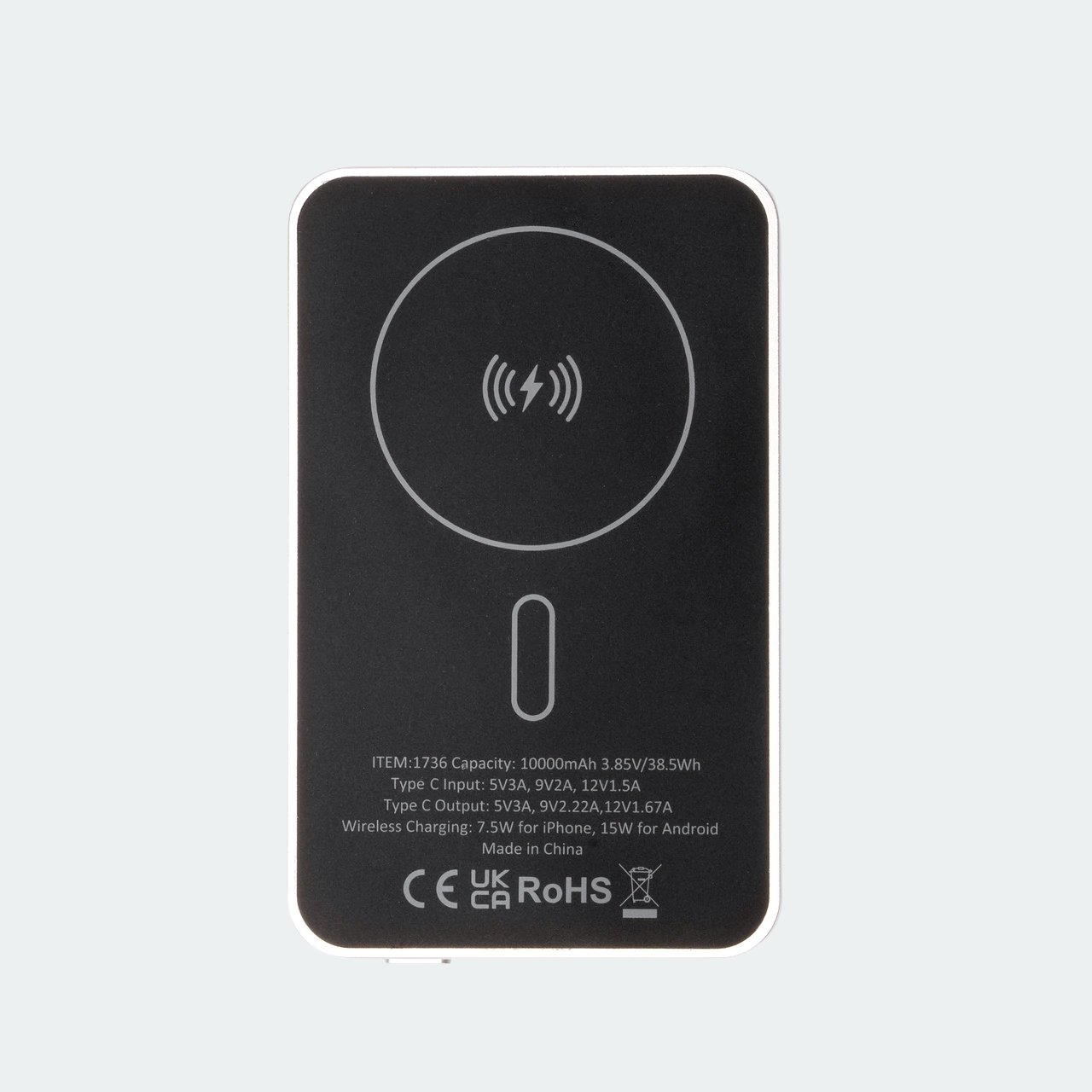 Vatum - батерия с безжично зареждане 10 000 mAh - Printy.bg
